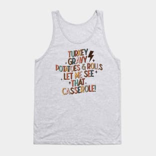 Turkey Gravy Rolls Casserole Tank Top